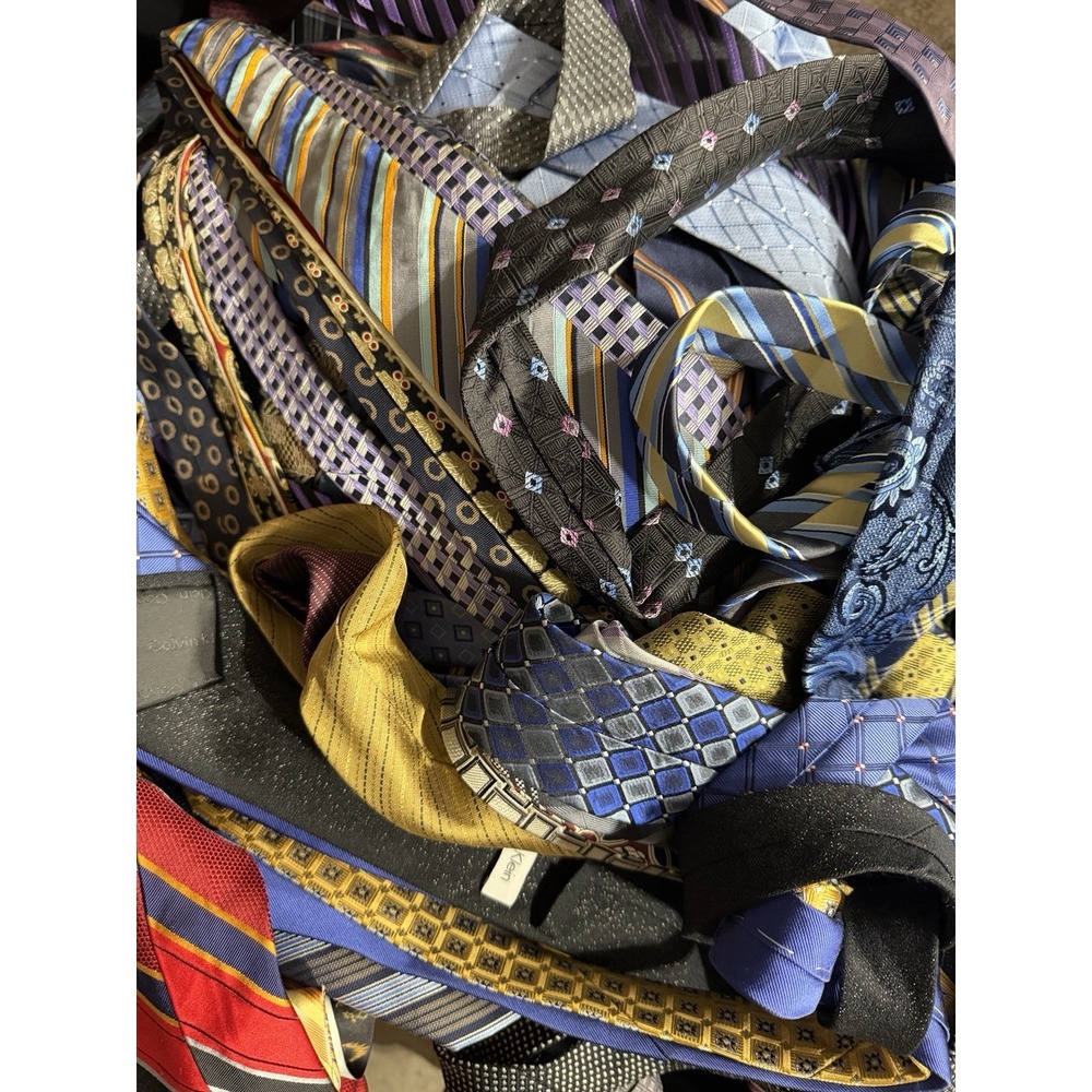 75 PC Mens Neckties LOT Wholesale Bulk Collectors Resell Ties Crafts Cutter DIY - Picture 5 of 7